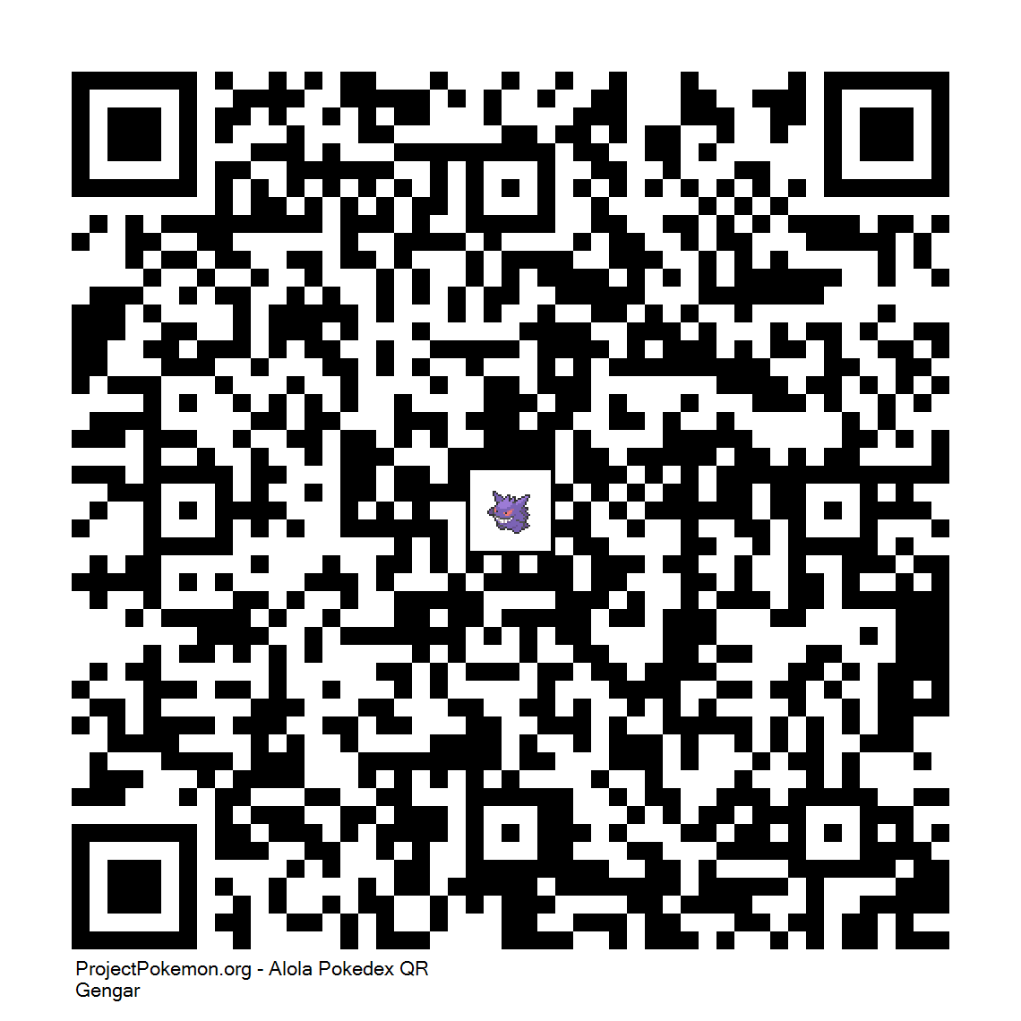 Cdigo QR de Gengar